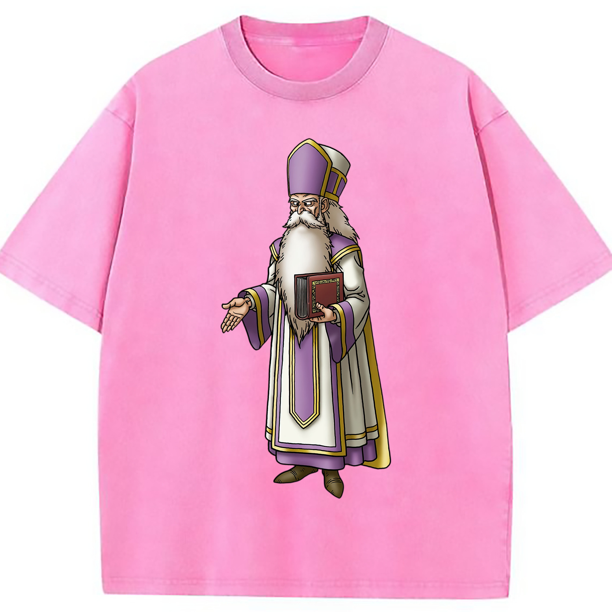 （画像用） ドラゴンクエスト Doragon Kuesuto Dragon Quest 綿100% ヴィンテージ風 半袖Tシャツ（フロントプリント）